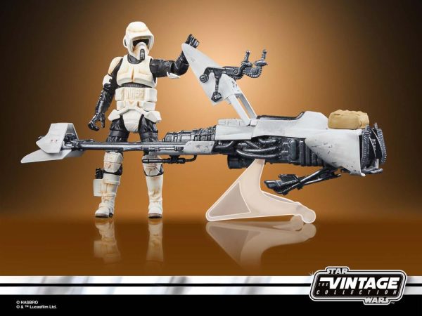 Star Wars The Vintage Collection Speeder Bike y Grogu - Imagen 3